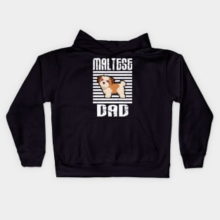 Maltese Dad Proud Dogs Kids Hoodie